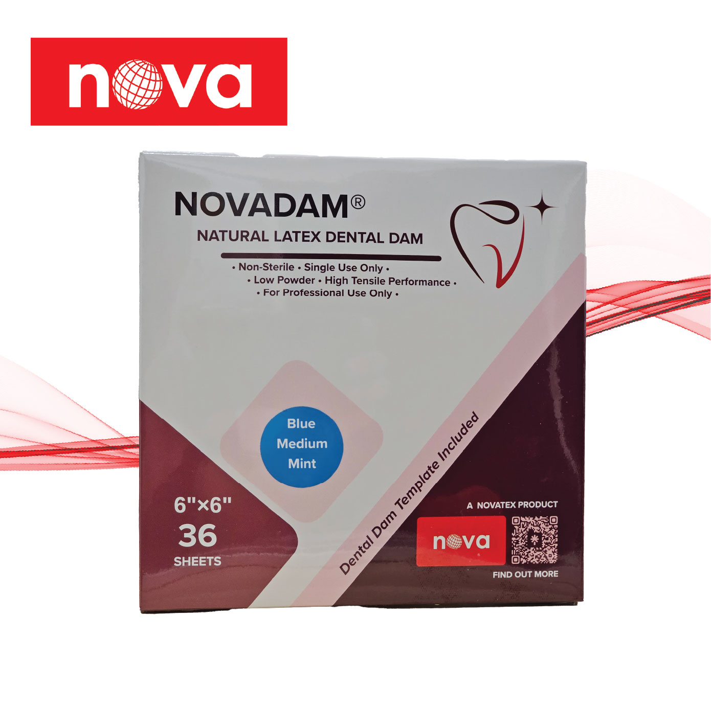 Novatex Dental Dam - Rubber (Basic) - Image 2